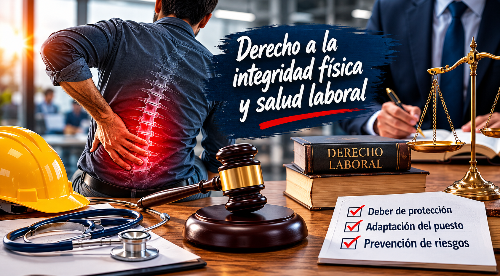Trabajador con limitaciones médicas en su puesto de trabajo mientras la empresa ignora las recomendaciones del servicio de prevención